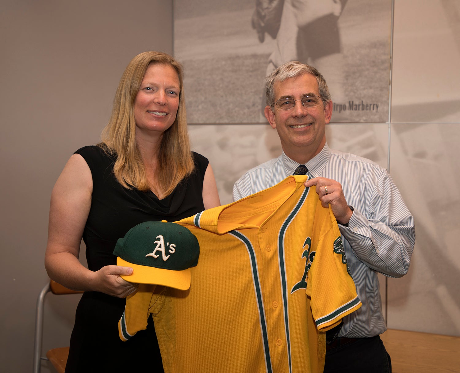Justine Siegal and John Odell Baseball Hall of Fame